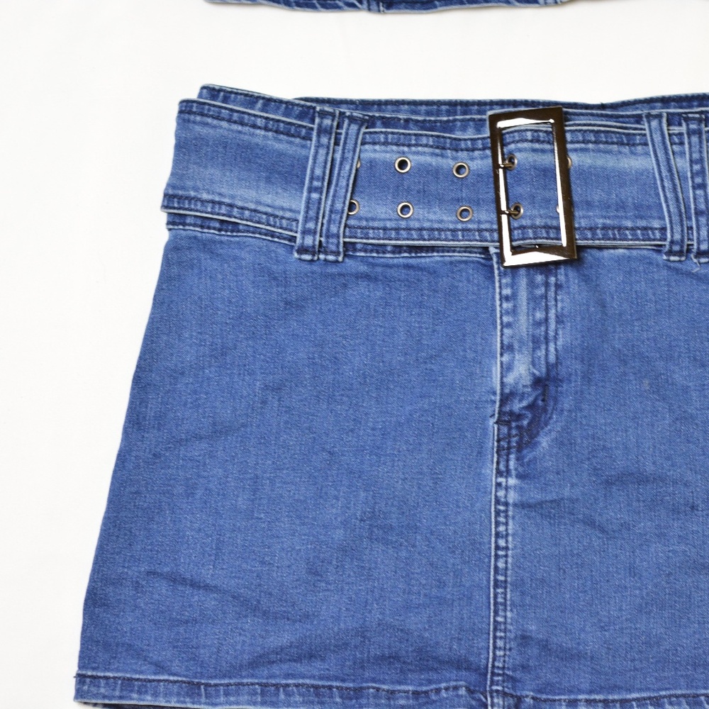 Denim Two Piece Set - Picture 2 of 10